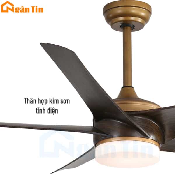 Quạt Trần 5 Cánh Đèn Led Trang Trí Sảnh Phòng Ngủ Phòng Khách VF432 Ngân Tin - Image 8