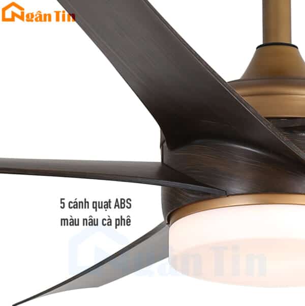 Quạt Trần 5 Cánh Đèn Led Trang Trí Sảnh Phòng Ngủ Phòng Khách VF432 Ngân Tin - Image 9