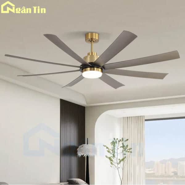 Quạt Trần 8 Cánh Đèn Led Trang Trí Sảnh Phòng Ngủ Phòng Khách VF435 Ngân Tin - Image 4