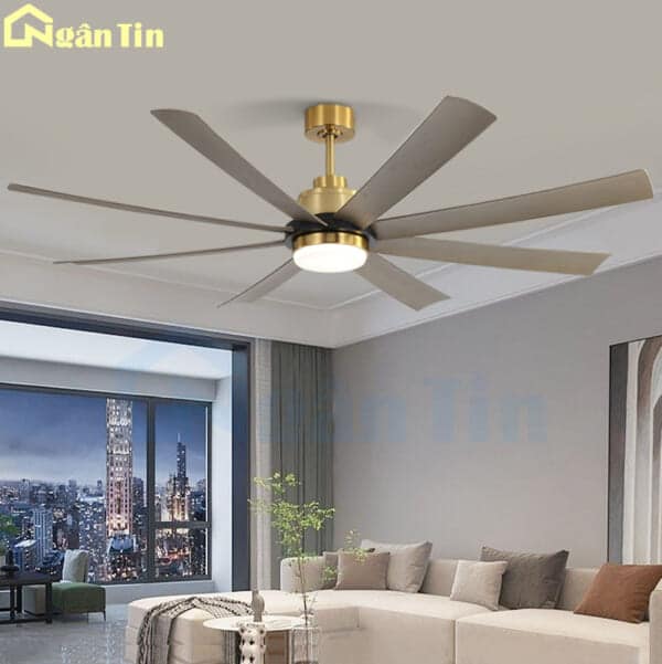 Quạt Trần 8 Cánh Đèn Led Trang Trí Sảnh Phòng Ngủ Phòng Khách VF435 Ngân Tin - Image 5