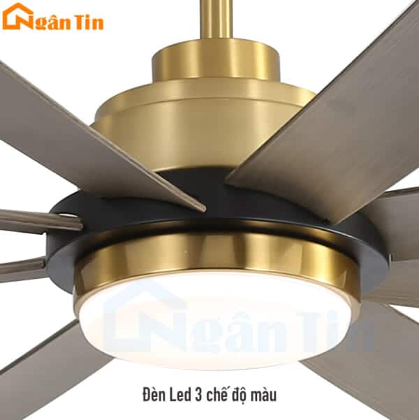 Quạt Trần 8 Cánh Đèn Led Trang Trí Sảnh Phòng Ngủ Phòng Khách VF435 Ngân Tin - Image 8
