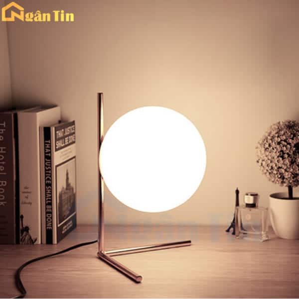 Đèn để bàn phòng ngủ trang trí phòng khách bàn làm việc E27 220V DBK02B Ngân Tin
