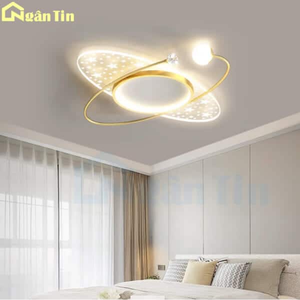 Đèn Mâm Ốp Trần Phòng Ngủ Hiện Đại Trang Trí Bàn Ăn Phòng Khách Led 3 Màu 220V OTA7X5 Ngân Tin - Image 3