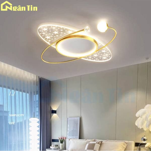 Đèn Mâm Ốp Trần Phòng Ngủ Hiện Đại Trang Trí Bàn Ăn Phòng Khách Led 3 Màu 220V OTA7X5 Ngân Tin - Image 8