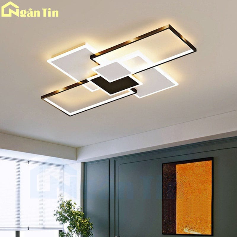 Đèn Mâm Ốp Trần Phòng Khách Hiện Đại Trang Trí Sảnh Phòng Ngủ Led 3 Màu 220V OTD55T110 Ngân Tin 1 den-mam-op-tran-phong-khach-led-3-che-do-mau-otd55T110-ngan-tin