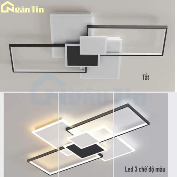Đèn Mâm Ốp Trần Phòng Khách Hiện Đại Trang Trí Sảnh Phòng Ngủ Led 3 Màu 220V OTD55T110 Ngân Tin - Image 9