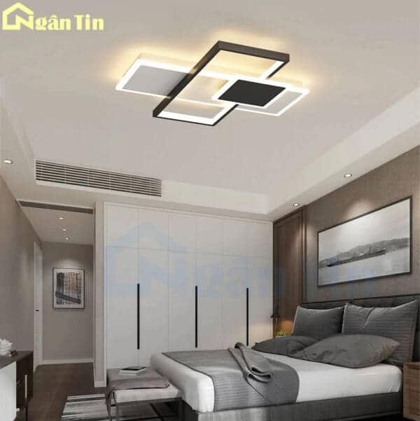 Đèn Mâm Ốp Trần Phòng Ngủ Hiện Đại Trang Trí Bàn Ăn Phòng Khách Led 3 Màu 220V OTD55T50 Ngân Tin - Image 5