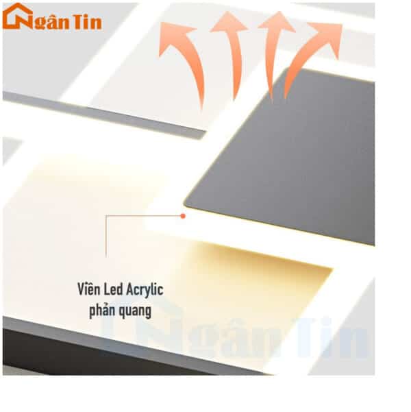 Đèn Mâm Ốp Trần Phòng Ngủ Hiện Đại Trang Trí Bàn Ăn Phòng Khách Led 3 Màu 220V OTD55T50 Ngân Tin - Image 11