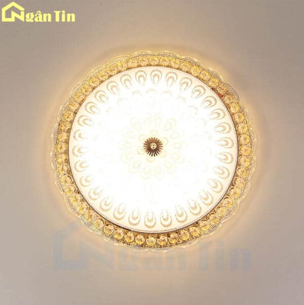 Đèn Mâm Ốp Trần Cổ Điển Trang Trí Phòng Ngủ Phòng Khách Led 3 Màu 220V OPLH69 Ngân Tin - Image 7