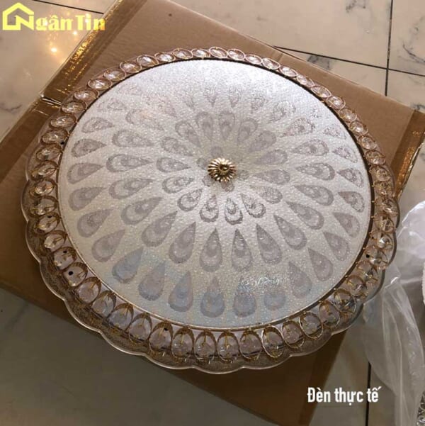 Đèn Mâm Ốp Trần Cổ Điển Trang Trí Phòng Ngủ Phòng Khách Led 3 Màu 220V OPLH69 Ngân Tin - Image 8