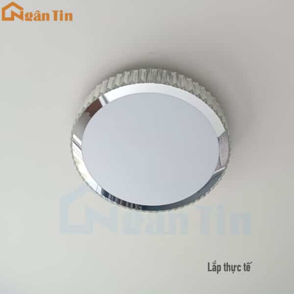 Đèn Mâm Ốp Trần Pha lê Tròn Trang Trí Phòng Ngủ Phòng Khách Led 3 Màu 220V OT16T Ngân Tin - Image 8