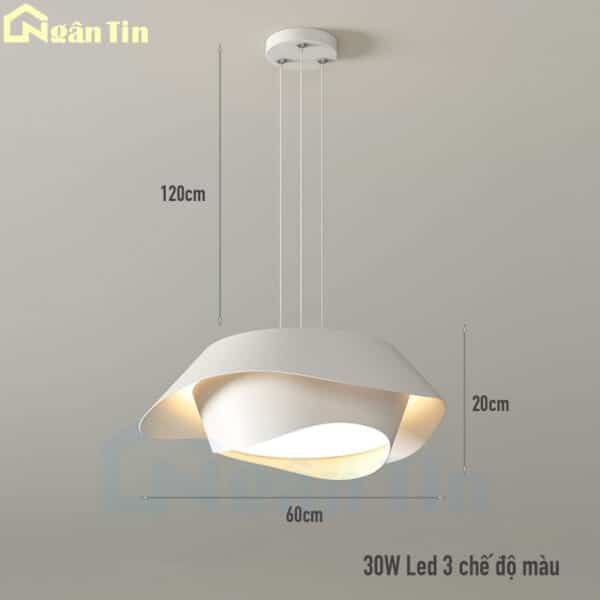 Đèn trần thả trang trí sảnh phòng khách phòng ngủ bàn ăn Led 3 chế độ màu 220V TTK86 Ngân Tin - Image 2