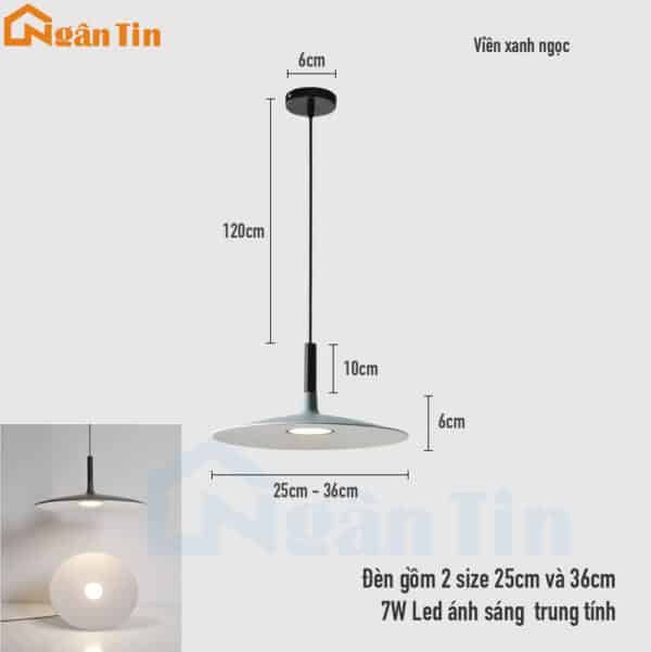 Đèn trần thả trang trí phòng khách phòng ngủ bàn ăn quầy bar Led 4000K 220V TCF84 Ngân Tin - Image 4