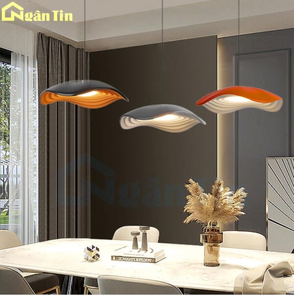 Đèn thả trần trang trí phòng khách phòng ngủ bàn ăn quầy bar Led 3 màu 220V THD82 Ngân Tin - Image 8