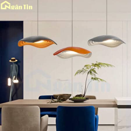 Đèn thả trần trang trí phòng khách phòng ngủ bàn ăn quầy bar Led 3 màu 220V THD82 Ngân Tin