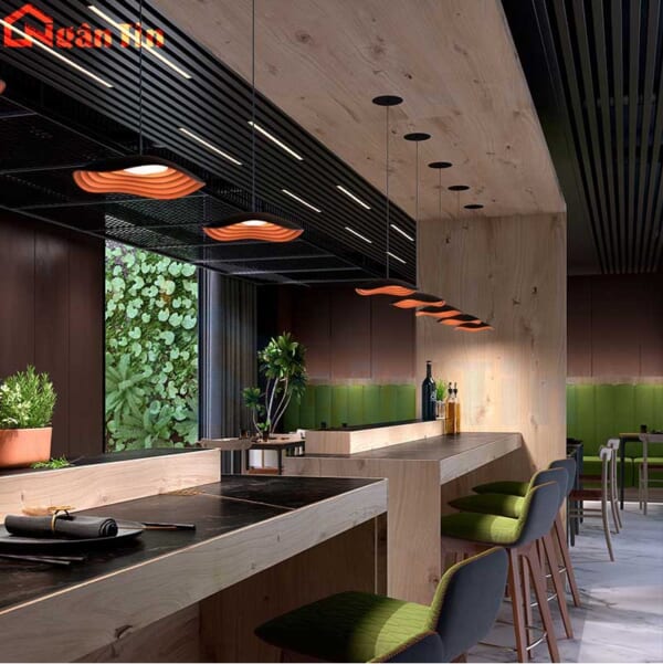 Đèn thả trần trang trí phòng khách phòng ngủ bàn ăn quầy bar Led 3 màu 220V THD82 Ngân Tin - Image 6