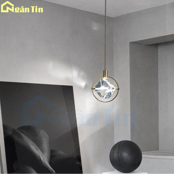 Đèn thả trần pha lê trang trí quầy bar phòng ngủ Led 3 chế độ màu 220V TTK123B Ngân Tin - Image 9