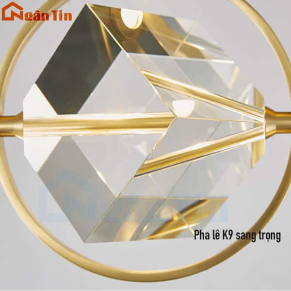 Đèn thả trần pha lê trang trí quầy bar phòng ngủ Led 3 chế độ màu 220V TTK123B Ngân Tin - Image 10