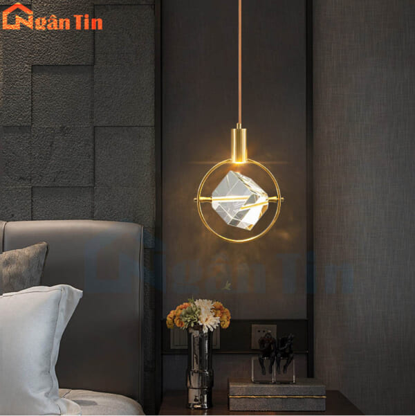 Đèn thả trần pha lê trang trí quầy bar phòng ngủ Led 3 chế độ màu 220V TTK123B Ngân Tin - Image 3