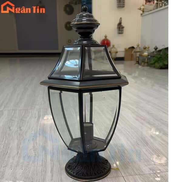 Đèn trụ cổng đồng trang trí cổng sân vườn cổng tường rào 12W E27 220V TD91 Ngân Tin - Image 8