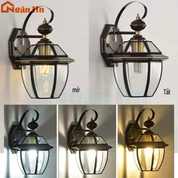 Vách đồng treo tường gắn tường ốp tường trang trí ngoài trời trong nhà E27 220V VD6800 Ngân Tin - Image 6