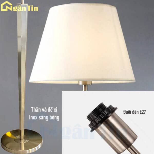 Đèn Cây Đứng Phòng Khách Đèn Sàn Đọc Sách Trang Trí Sảnh Phòng Ngủ E27 220V DD07 Ngân Tin - Image 9