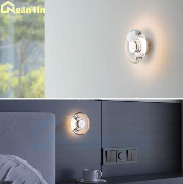 Đèn treo tường thủy tinh ốp tường trang trí phòng khách phòng ngủ cầu thang 220V VK155 Ngân Tin - Image 7