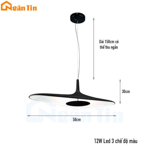 Đèn thả trần trang trí sảnh bàn ăn quầy bar Led 3 màu 220V THD55 Ngân Tin - Image 2