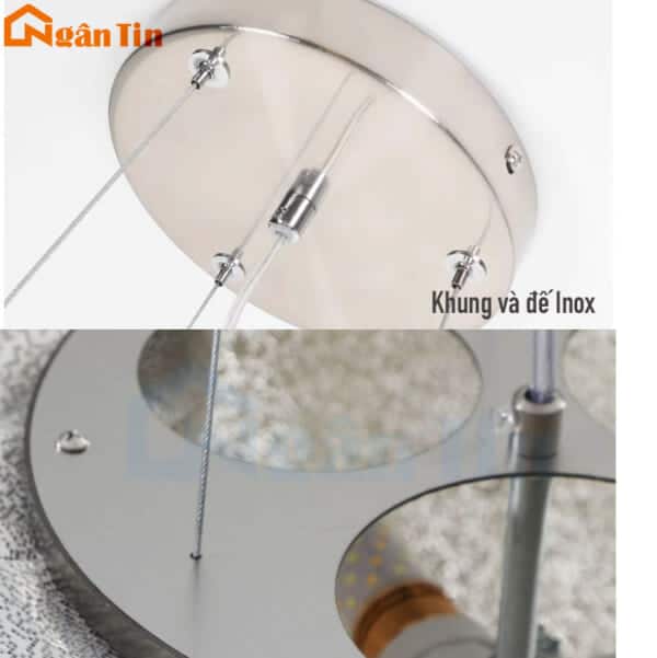 Đèn thả trần bông hoa trang trí phòng khách sảnh phòng ngủ bàn ăn E27 220V THD64 Ngân Tin - Image 12
