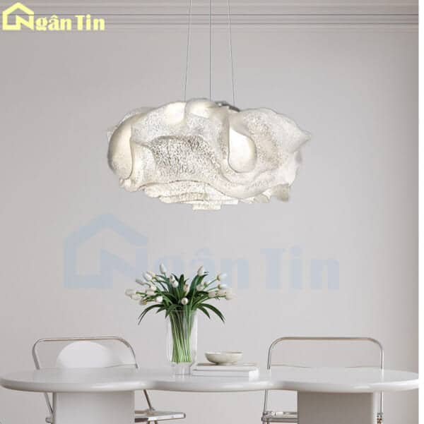 Đèn thả trần bông hoa trang trí phòng khách sảnh phòng ngủ bàn ăn E27 220V THD64 Ngân Tin - Image 5