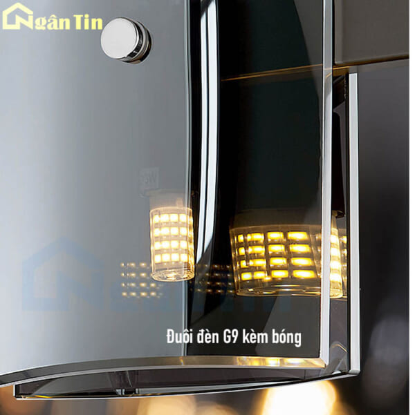 Đèn thả trần 9 bóng trang trí phòng khách phòng ngủ bàn ăn Led 3 màu 220V TTK130N9 Ngân Tin - Image 8