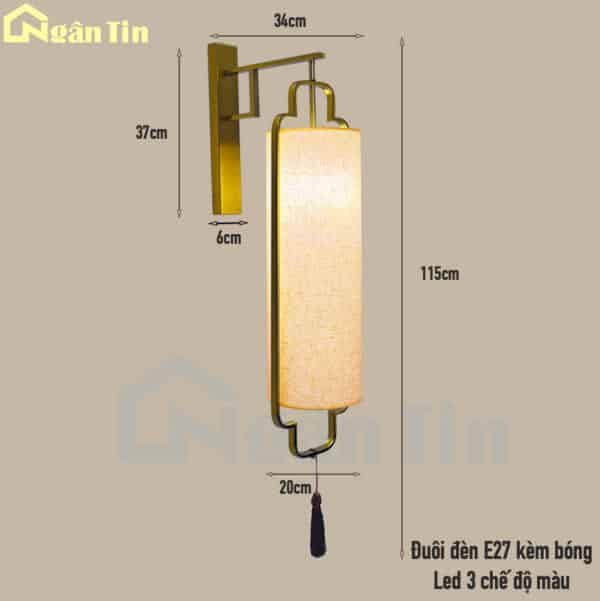 Đèn treo tường gắn tường trang trí phòng ngủ phòng khách cầu thang E27 220V VK154 Ngân Tin - Image 2