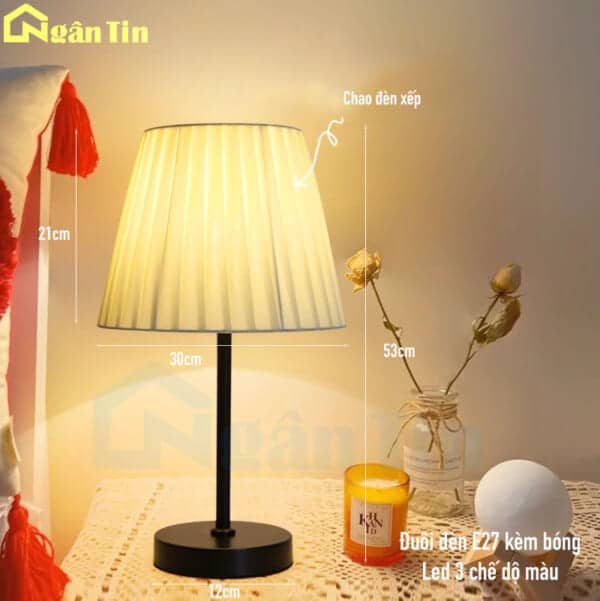 Đèn bàn làm việc đọc sách trang trí phòng ngủ phòng khách E27 220V DB211 Ngân Tin - Image 2