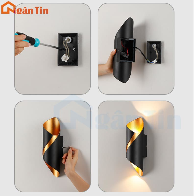 Đèn hắt tường ngoài trời chống nước trang trí sân vườn hành lang cầu thang 220V VNT2287 Ngân Tin 10 Đèn hắt tường ngoài trời chống nước trang trí sân vườn hành lang cầu thang 220V VNT2287 Ngân Tin - Image 10