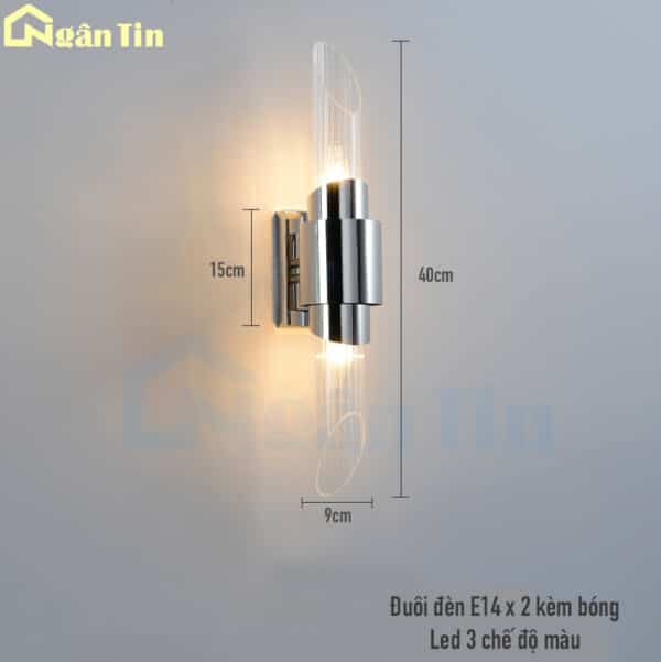 Đèn hắt tường treo tường gắn tường trang trí phòng ngủ phòng khách E14 220V GT407 Ngân Tin - Image 6