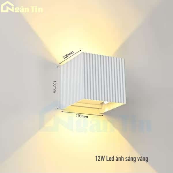 Đèn hắt tường treo tường gắn tường trang trí ngoài trời trong nhà Led 12W 220V VNT2215T Ngân Tin - Image 2