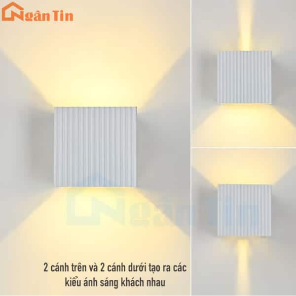 Đèn hắt tường treo tường gắn tường trang trí ngoài trời trong nhà Led 12W 220V VNT2215T Ngân Tin - Image 6