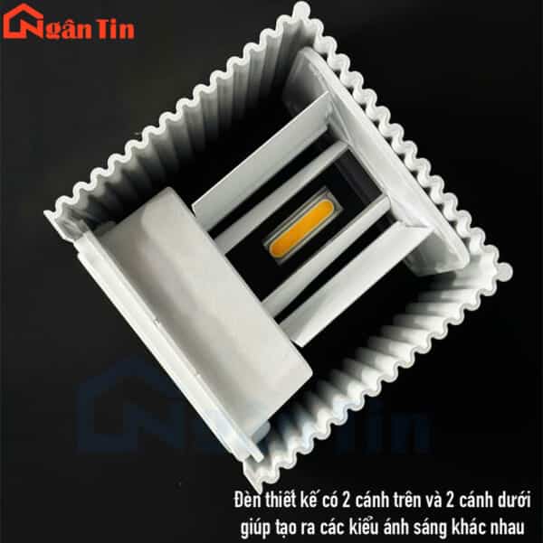 Đèn hắt tường treo tường gắn tường trang trí ngoài trời trong nhà Led 12W 220V VNT2215T Ngân Tin - Image 7