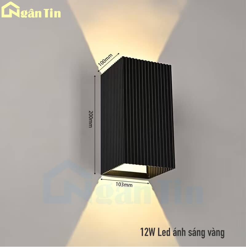 Đèn hắt tường treo tường gắn tường trang trí ngoài trời trong nhà Led 12W 220V VNT2216D Ngân Tin 2 Đèn hắt tường treo tường gắn tường trang trí ngoài trời trong nhà Led 12W 220V VNT2216D Ngân Tin - Image 2