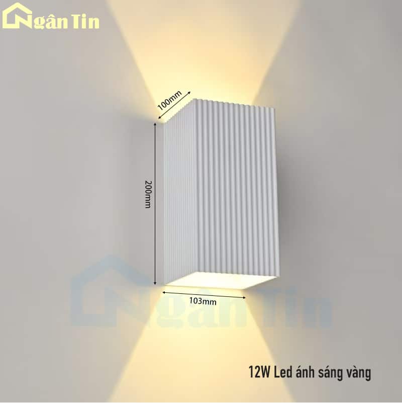 Đèn hắt tường treo tường gắn tường trang trí ngoài trời trong nhà Led 12W 220V VNT2216T Ngân Tin 2 Đèn hắt tường treo tường gắn tường trang trí ngoài trời trong nhà Led 12W 220V VNT2216T Ngân Tin - Image 2