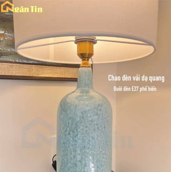 Đèn ngủ để bàn đèn bàn làm việc trang trí phòng ngủ phòng khách E27 220V DB102 Ngân Tin - Image 8