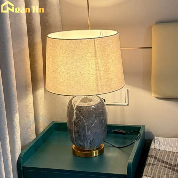 Đèn ngủ để bàn đèn bàn làm việc trang trí phòng ngủ phòng khách E27 220V DB98 Ngân Tin - Image 4