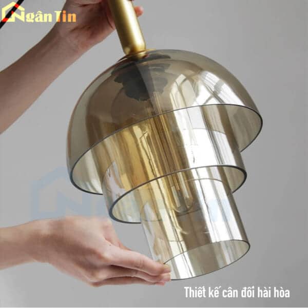 Đèn thả trần thủy tinh cao cấp trang trí bàn ăn quầy bar phòng ngủ E27 220V TT70 Ngân Tin - Image 8