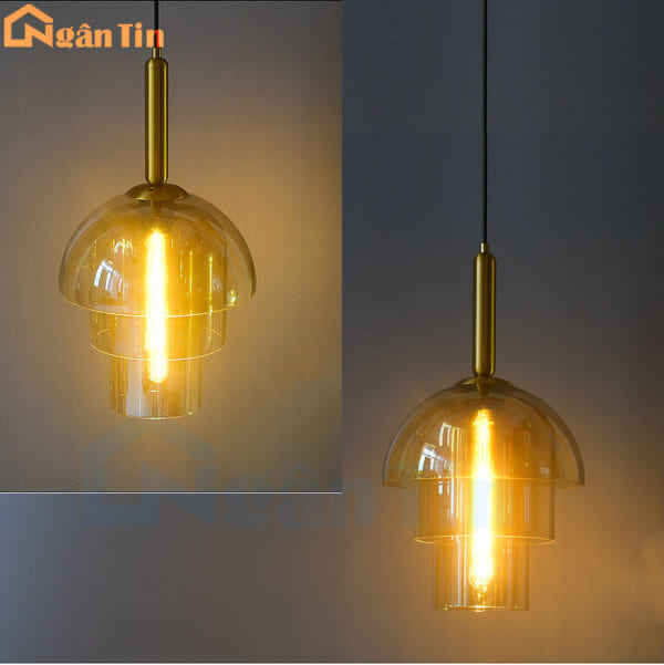 Đèn thả trần thủy tinh cao cấp trang trí bàn ăn quầy bar phòng ngủ E27 220V TT70 Ngân Tin - Image 9