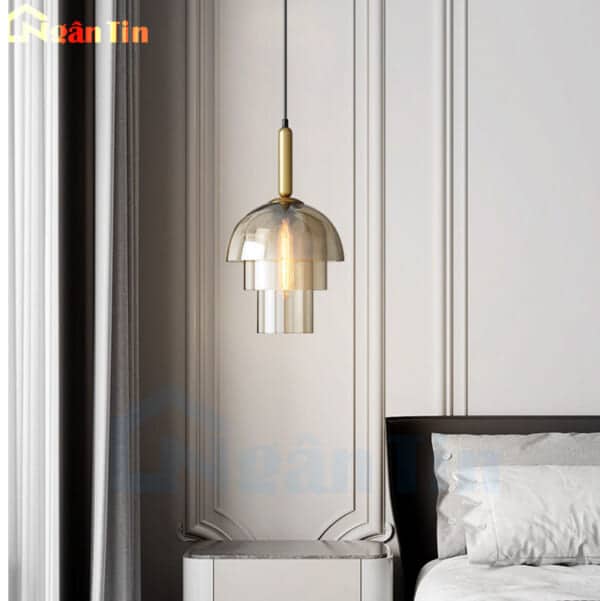 Đèn thả trần thủy tinh cao cấp trang trí bàn ăn quầy bar phòng ngủ E27 220V TT70 Ngân Tin - Image 5