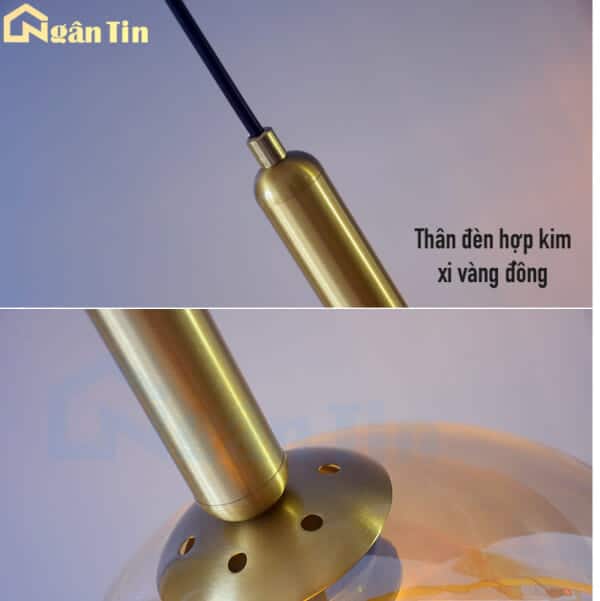 Đèn thả trần thủy tinh cao cấp trang trí bàn ăn quầy bar phòng ngủ E27 220V TT70 Ngân Tin - Image 10