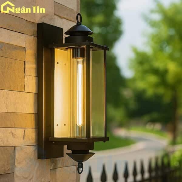 Đèn ốp tường gắn tường treo tường trang trí ngoài trời trong nhà E27 220V GTNT11 Ngân Tin