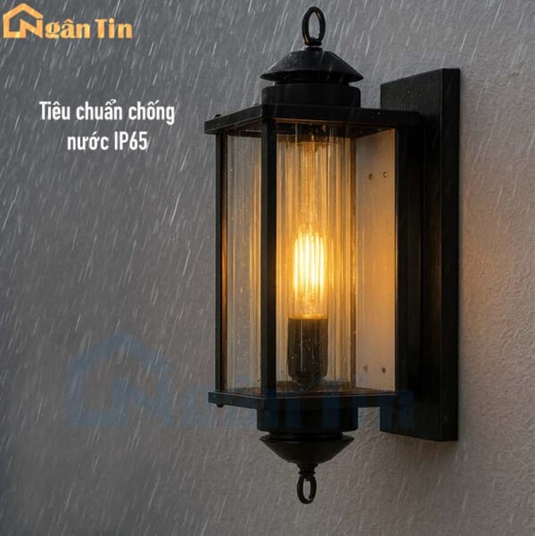 Đèn ốp tường gắn tường treo tường trang trí ngoài trời trong nhà E27 220V GTNT11 Ngân Tin - Image 3