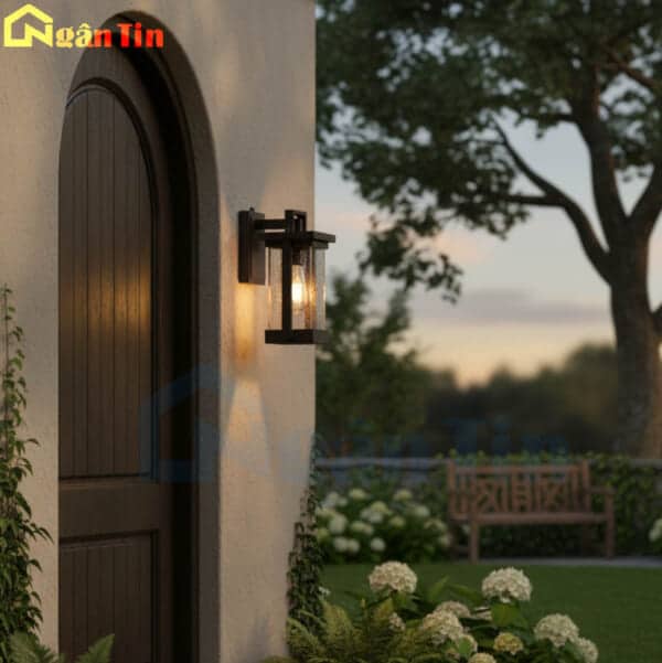 Đèn ốp tường gắn tường treo tường trang trí ngoài trời trong nhà E27 220V GTNT17 Ngân Tin - Image 3