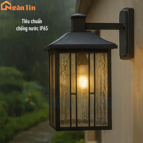 Đèn ốp tường gắn tường treo tường trang trí ngoài trời trong nhà E27 220V GTNT20 Ngân Tin - Image 5